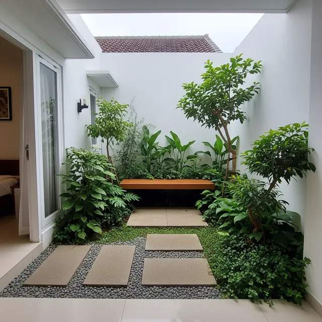 6 Model Bangku Kayu yang Menyatu dengan Taman, Duduk Santai di Area Hijau