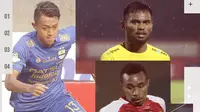 Febri Hariyadi, Saddil Ramdani dan Todd Rivaldo Ferre. (Bola.com/Dody Iryawan)