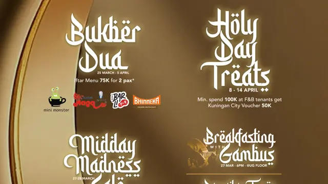 Program Kuningan City Ramadan Kareem dengan berbagai program menarik. (Dok: Kuningan City)