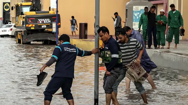 Dubai Kebanjiran, Pemerintah Imbau Warga Tetap di Rumah