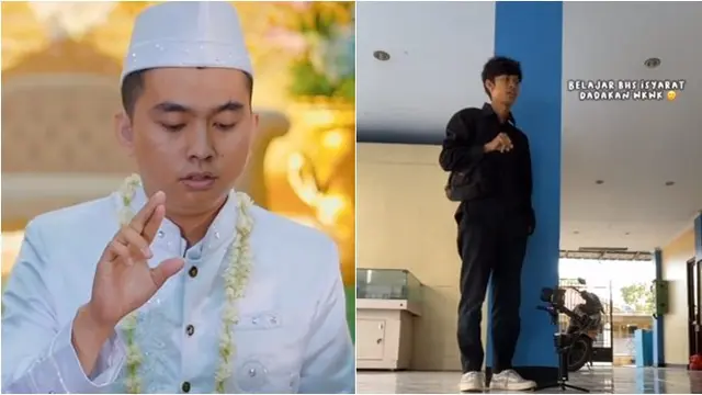 Momen Pengantin Pria Jalani Ijab Kabul Pakai Bahasa Isyarat Ini Bikin Haru