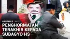 Presiden Prabowo memberikan penghormatan terakhir kepada almarhum Jenderal TNI (Purn) Subagyo Hadi Siswoyo, yang disemayamkan di Markas Besar Angkatan Darat, Jakarta.