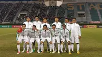 Timnas Indonesia U-22 saat berpose jelang menghadapi Thailand di kualifikasi Piala Asia U-23 (dok: PSSI)