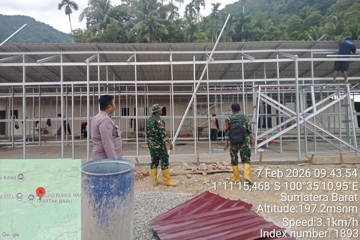 Kejar Puasa Nyaman, Pemerintah Terus Kebut Huntara untuk Warga Sumbar