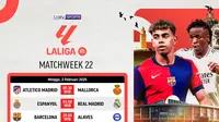 Dapatkan langsung La Liga 2024/25 pada matchweek ke 22 di Vidio. Saksikan dan dukung tim-tim kesayangan kalian dari La Liga hanya di layanan OTT Vidio. (sum. doc. vidio.com)