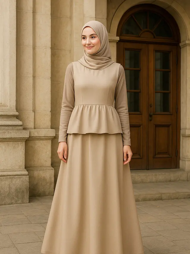 Model Gamis tanpa Lengan, Tampil Elegan dan Stylish