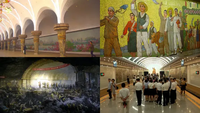 Potret Desain Interior Pyongyang Metro dan Metro Museum di Korea Utara