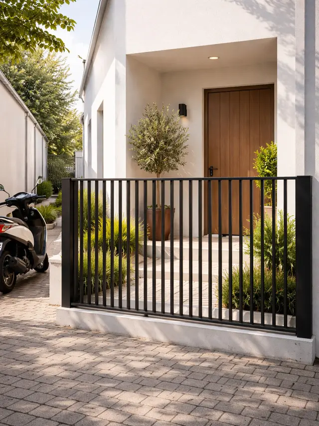 Model Pagar Rumah untuk Jalan Gang Sempit