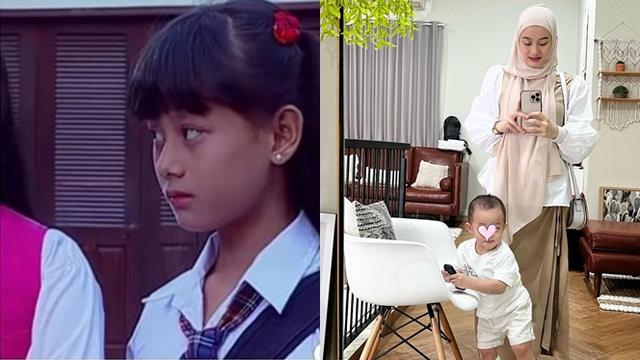 6 Potret Masa Kecil Vs Kini Artis Wanita Era 2000-an Saat Momong Anak