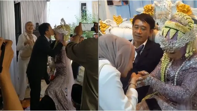Viral Momen Pernikahan Ayah dengan Teman Anaknya, Beda Usia 33 Tahun