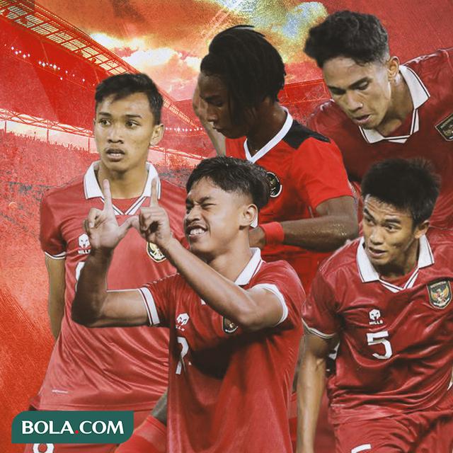 indonesia - Marselino Ferdinan, Ronaldo Khwateh, Kakang Rudianto,  Alfrianto Nico, Arkhan Fikri