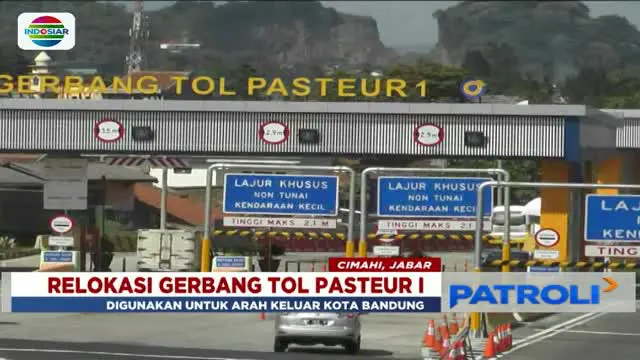 Untuk mengurai kemacetan, PT Jasa Marga memindahkan gerbang Tol Pasteur I ke simpang susun Baros, Cimahi.