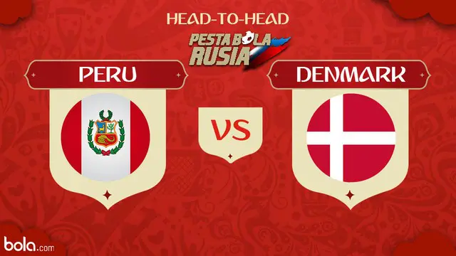 Peru dan Denmark akan menggelar laga perdana mereka di Grup C Piala Dunia 2018, bertempat di Mordovia Arena, Sabtu (16/6).