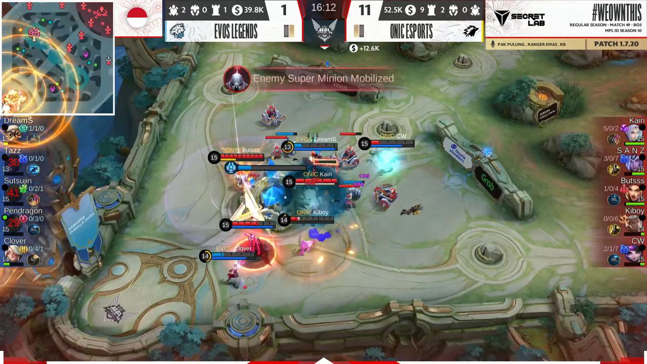 Onic Esports kalahkan Evos Legends di MPL ID S10 hari ini 25 September 2022