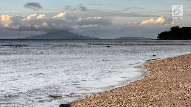 Penampakan Volume Gunung Anak Krakatau yang Menyusut