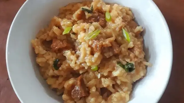Resep bubur suro ala Masjid Suro Palembang, makanan khas Tahun Baru Islam. (dok. Cookpad @Meyscila_28)