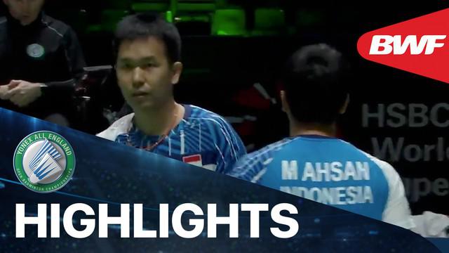Berita video highlights laga seru babak I All England 2021 antara Mohammad Ahsan / Hendra Setiawan melawan wakil dari Inggris, Ben Lane / Sean Vendy, Rabu (17/3/2021) waktu setempat.