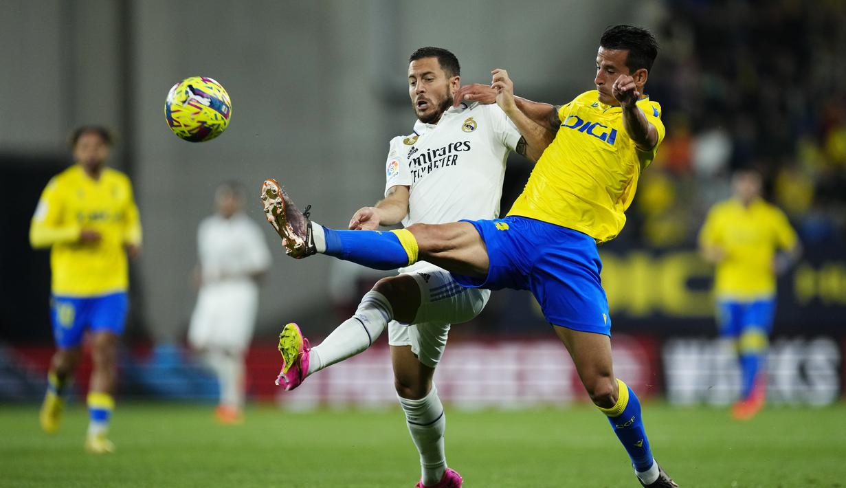 Dengan kemenangan ini Real Madrid tetap di urutan dua klasemen LaLiga. (AP Photo/Jose Breton)