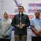 Sekjen DPP Partai Demokrat, Hinca Panjaitan memberikan keterangan penyelenggaraan Kongres ke-V di DPP Partai Demokrat, Jakarta, Jumat (13/3/2020). Demokrat tetap menyelenggarakan Kongres ke-V di JCC, Jakarta, pada 15 Maret 2020 meski wabah virus corona melanda Indonesia. (Liputan6.com/Faizal Fanani)