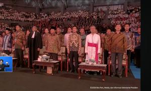 Presiden Prabowo Subianto menghadiri puncak perayaan Natal Nasional 2025 yang digelar di Tennis Indoor, Kompleks Gelora Bung Karno (GBK), Senayan. (Dok. Tangkapan Layar YouTube)