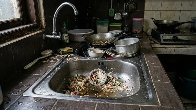 Penyebab Tempat Cuci Piring Sering Bau