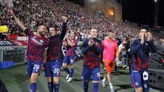Bologna sukses melaju ke final Coppa Italia 2025 setelah mengalahkan Empoli 2-1 pada laga leg kedua semifinal yang berlangsung di Stadion Renato Dall'Ara, Jumat dini hari WIB. (Michele Nucci/LaPresse via AP)