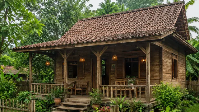 rumah kampung nuansa natural, ChatGPT