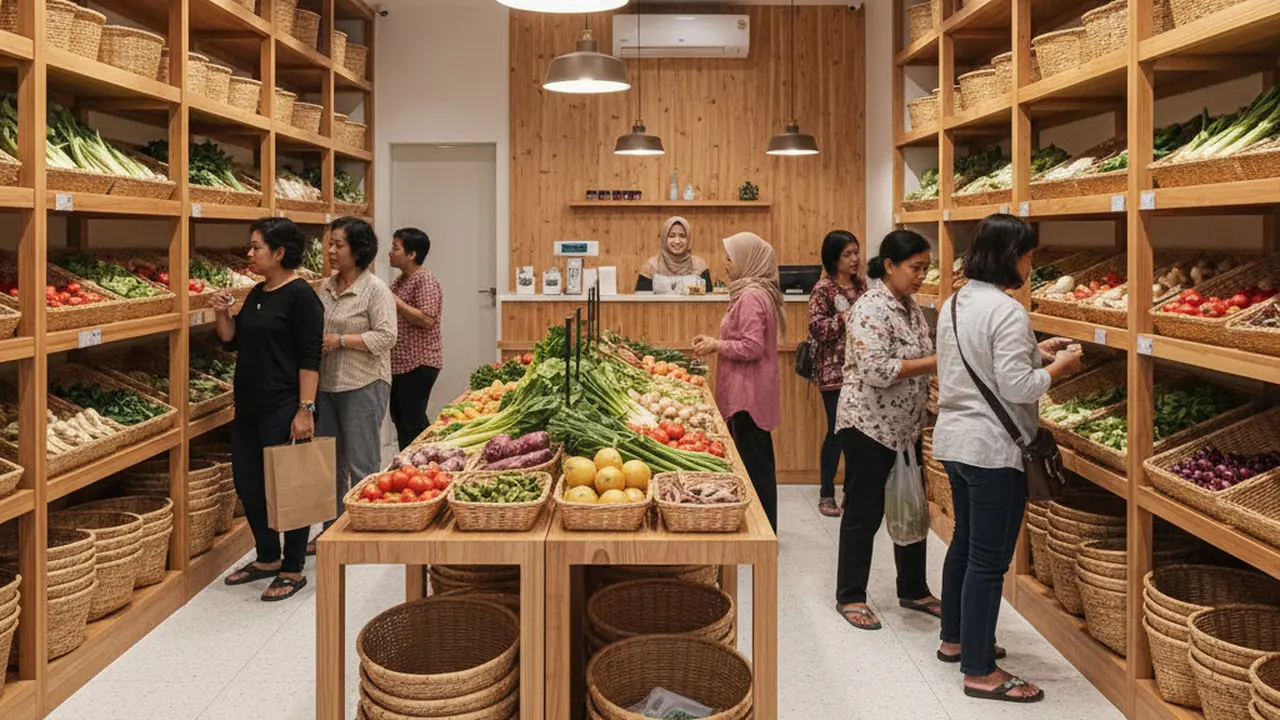 Desain Warung Sayur