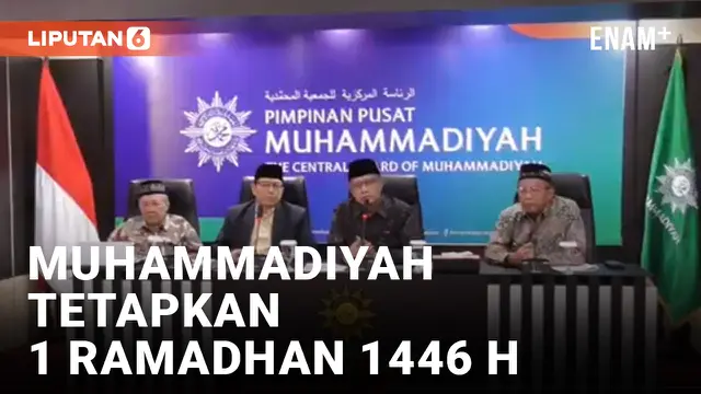 VIDEO: Muhammadiyah Tetapkan 1 Ramadhan 1446 H Jatuh pada 1 Maret 2025
