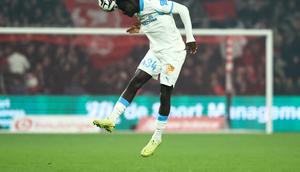 Pemain muda Marseille Robinio Vaz bakal memperkuat AS Roma. Dia datang ke ibukota pada mercato Januari 2026. (Sameer AL-DOUMY / AFP)