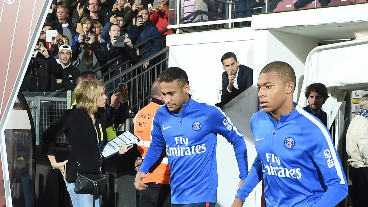 PSG-Neymar-Kylian Mbappe 