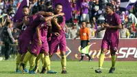 Persik Kediri mengalahkan PSCS Cilacap 3-1 pada leg 1 Final Liga 3 di Stadion Brawijaya Kota Kediri, Rabu (27/12/2018). (Bola.com/Gatot Susetyo)