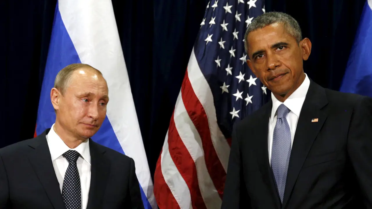 20150928-Wajah Dingin Obama dan Putin Saat Bertatap Muka-New York