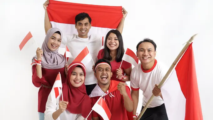 ilustrasi penyambutan kemerdekaan