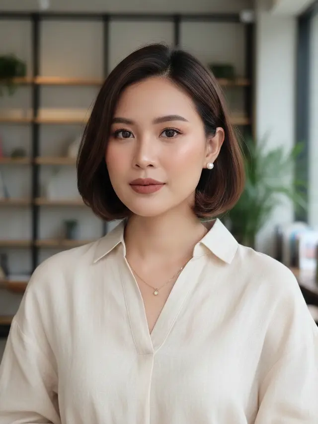 Model Bob Pendek Wanita 2026 (Foto: Gemini AI)