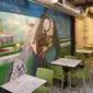 Interior restoran Ayat yang menyajikan makanan Palestina di New York, AS. (dok. Instagram @ayat.ny/https://www.instagram.com/p/C1H6gi0uYBn/?img_index=1/Dinny Mutiah)