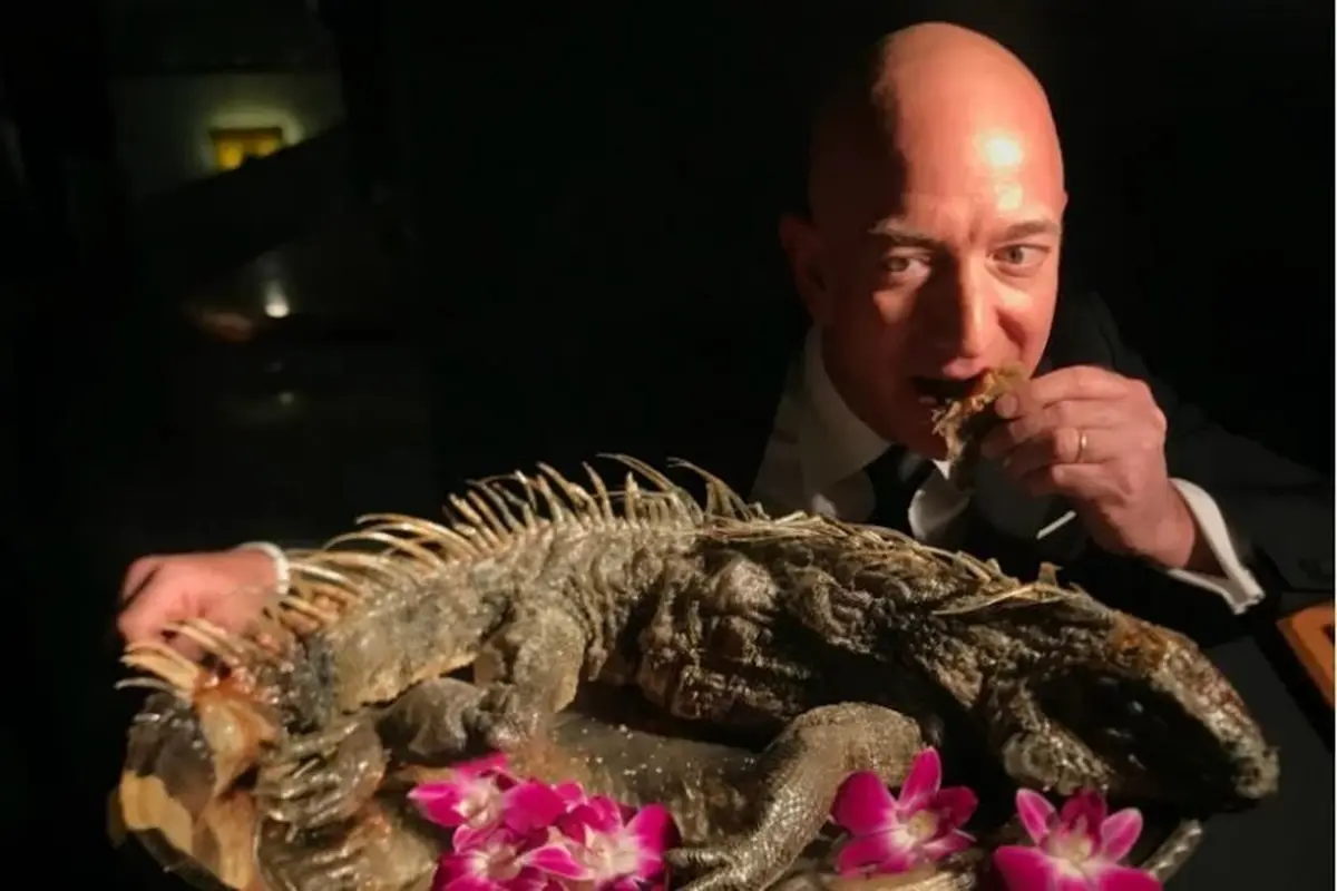 Jeff Bezos Santap Iguana Panggang Jadi Menu Makan Malam (foto: bloomberg)
