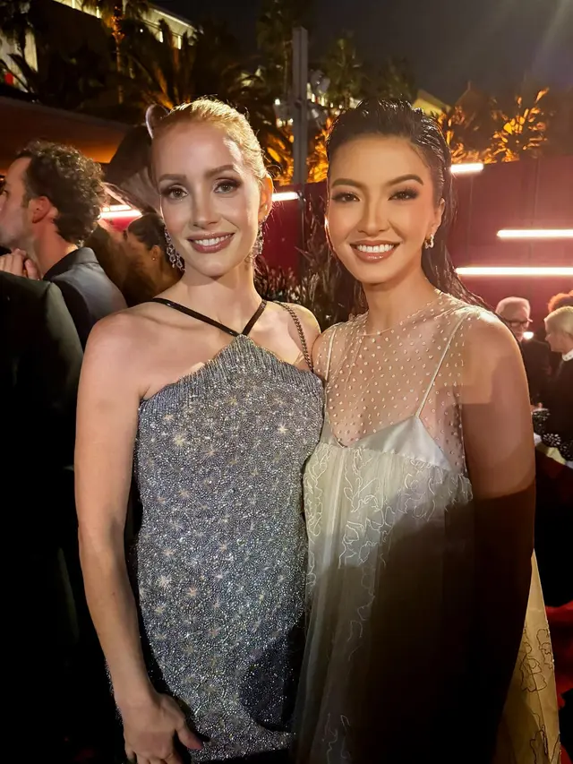 7 Potret Raline Shah di LACMA Art, Foto Bareng Leonardo DiCaprio dan Brad Pitt