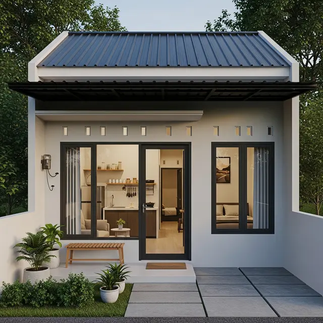 Model Rumah Kecil Ukuran 4x6 Meter dengan Budget Rp 100 Juta