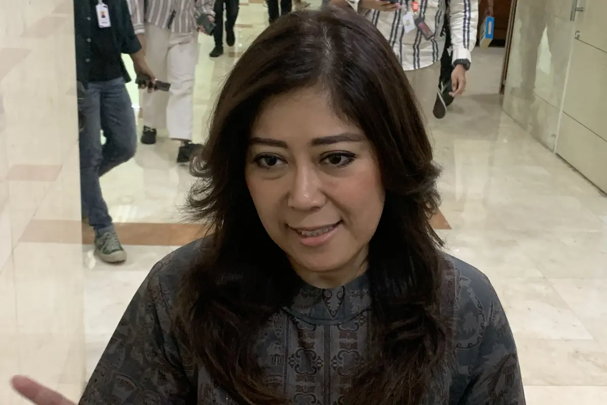 Ketua Komisi I DPR Meutya Hafid di Kompleks Parlemen Senayan, Jakarta.