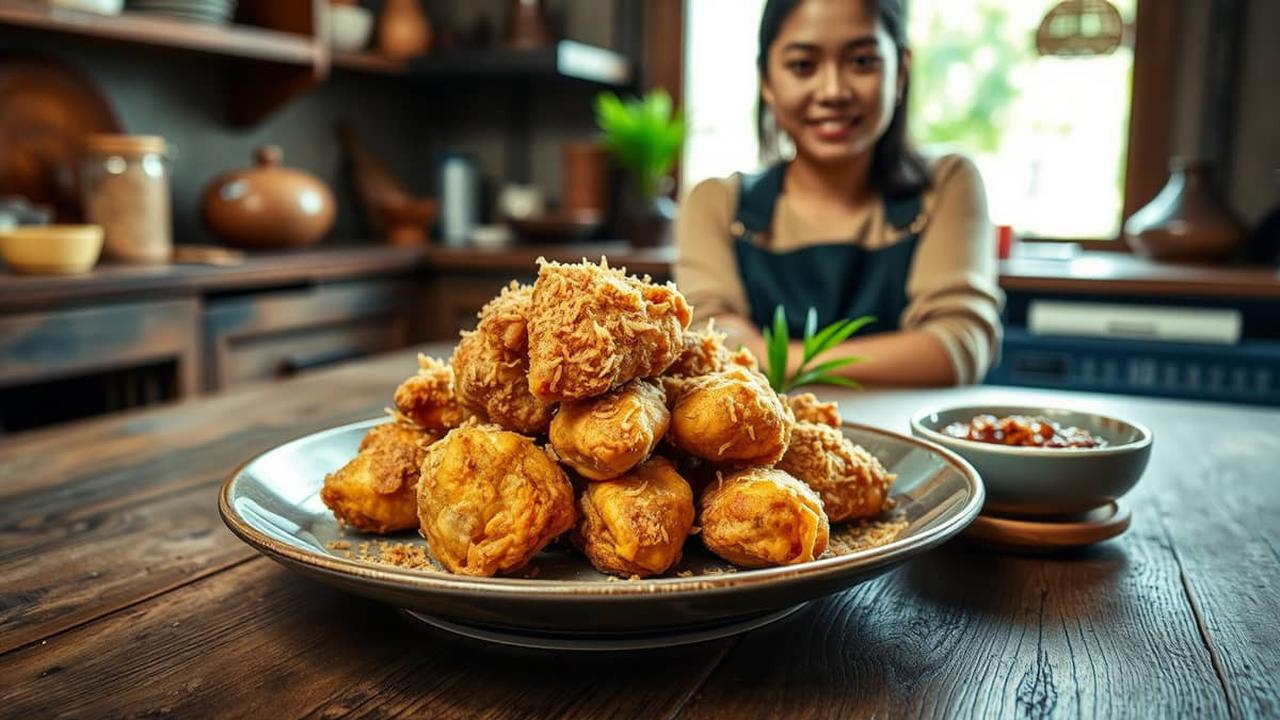 resep ayam goreng serundeng