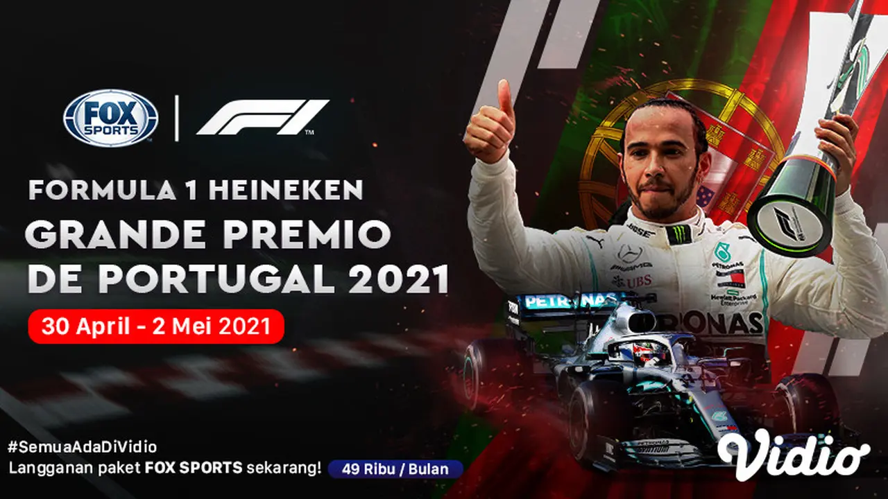 Live Streaming F1 Portugal di Kanal FOX Sports