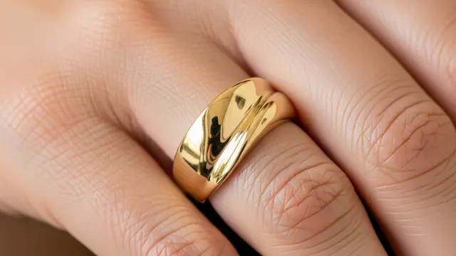 Desain Cincin Emas yang Mudah Dijual Kembali (AI)