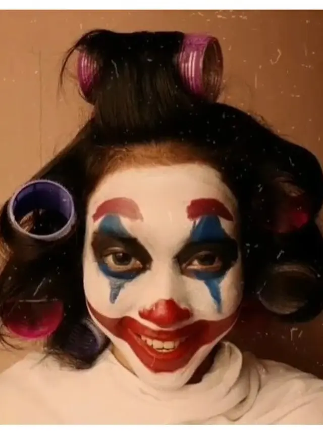 Potret Nyeleneh Orang Berdandan ala Joker Ini Bikin Tepuk Jidat