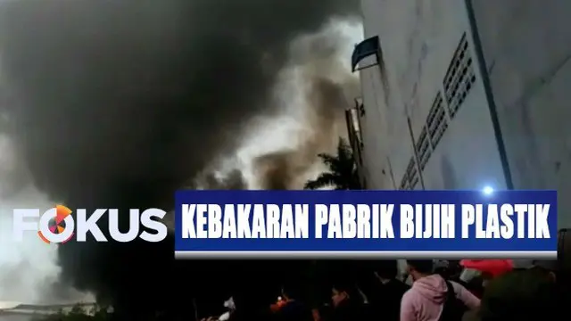 Pabrik Biji Plastik di Jakarta Terbakar Akibat Ulah Warga Bakar Sampah
