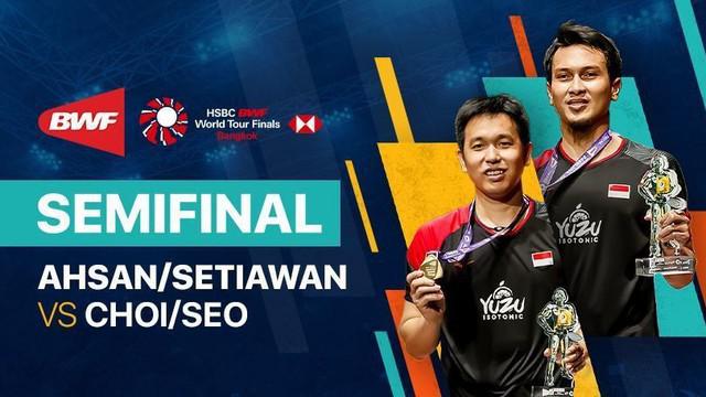 Berita video full match kemenangan Mohammad Ahsan / Hendra Setiawan pada semifinal BWF World Tour Finals yang digelar Sabtu (30/1/2021).