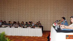 Citizen6, Jakarta: Delegasi dari Indonesia berjumlah 19 orang yang dipimpin oleh Panglima TNI Laksamana TNI Agus Suhartono. (Pengirim: Badarudin Bakri)
