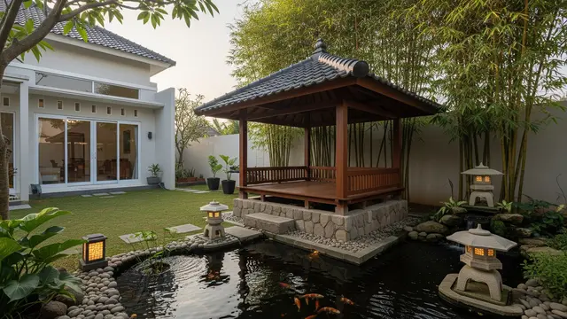 Inspirasi Gazebo Mini untuk Halaman Belakang Rumah (AI)