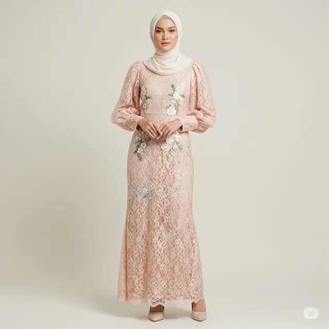 Model Dress Puff Sleeve Muslimah Formal Terbaik.