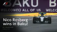 F1 GP Baku: Nico Rosberg Juara, Rio Haryanto Posisi Ke-18